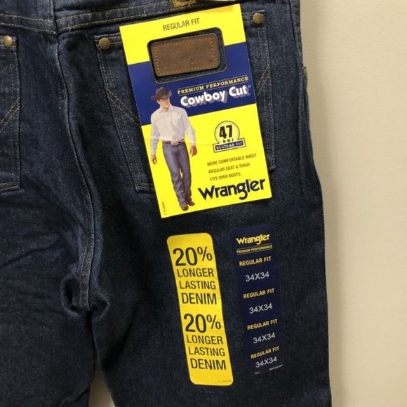 NWT - Wrangler Men's 47Mwz Premium Performance Cowboy Cut Regular Fit size 34x34 - Picture 6 of 7